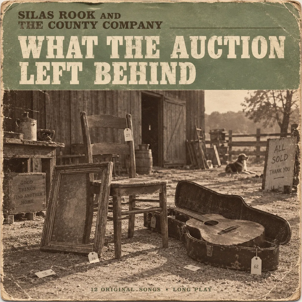 What the Auction Left Behind by Silas Rook and the County Company, sleeve