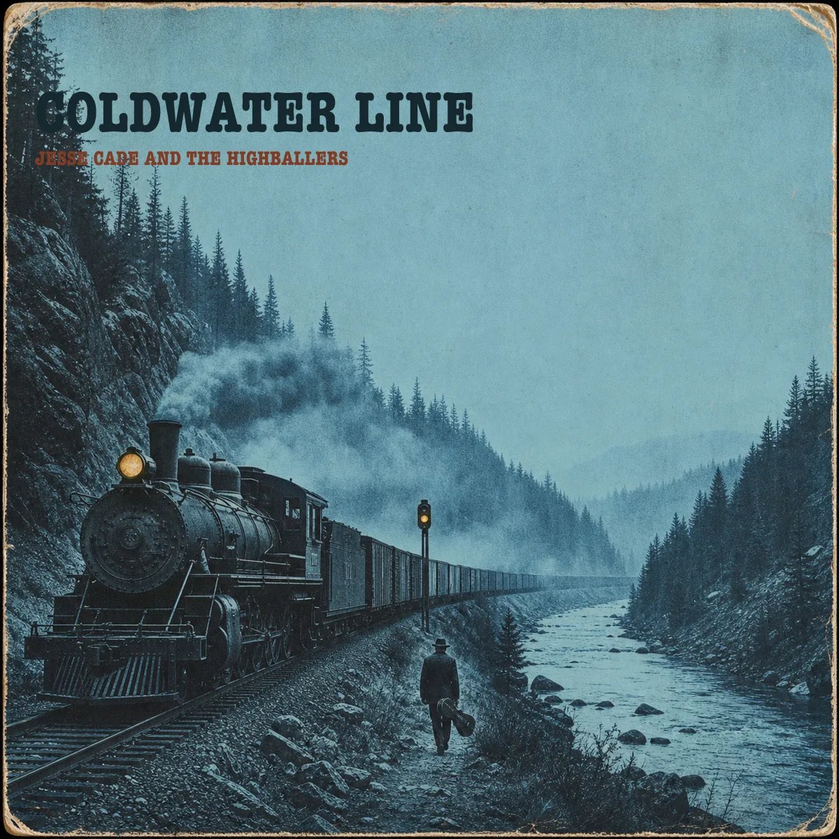 Coldwater Line by Jesse Cade and the Highballers, sleeve