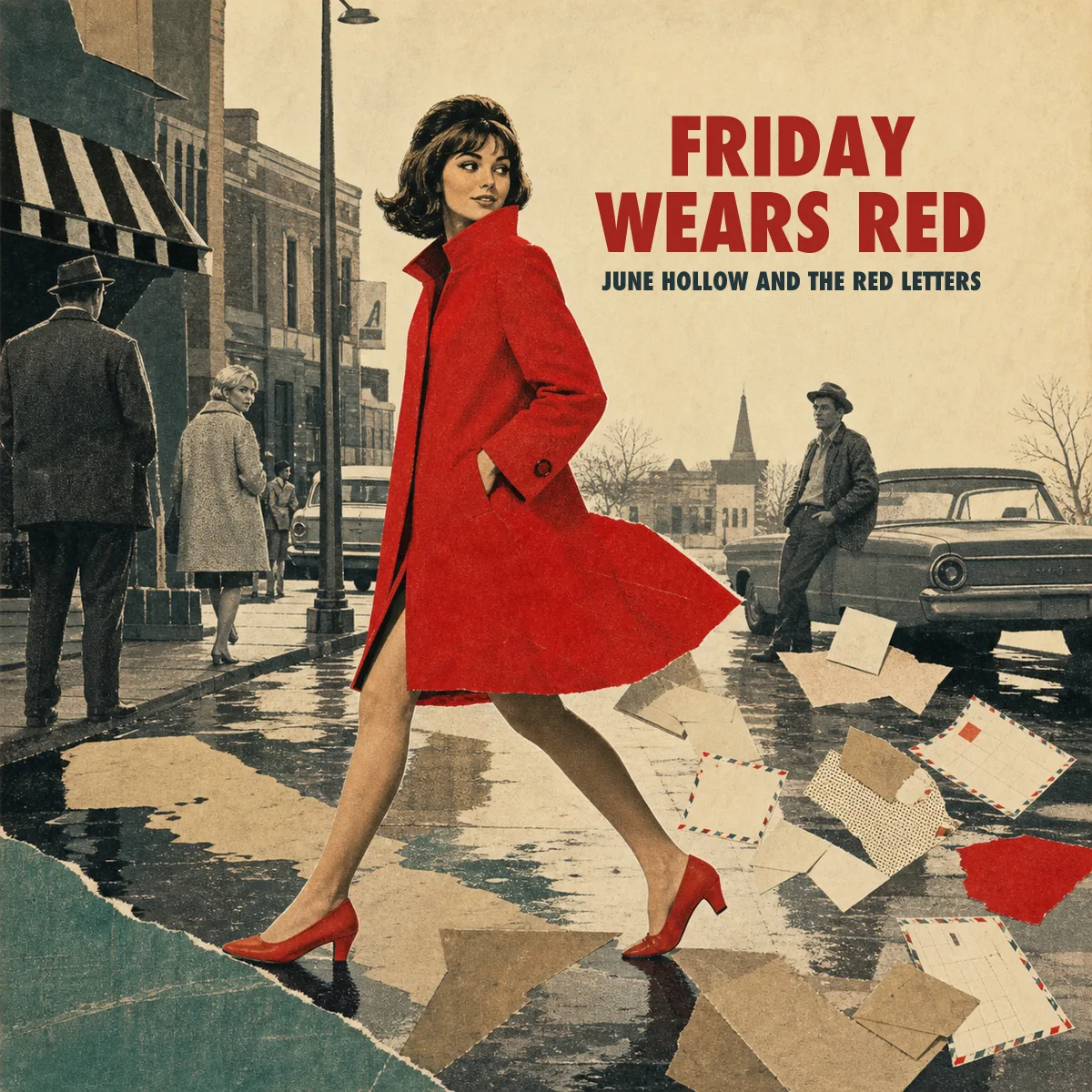 Friday Wears Red by June Hollow and the Red Letters, sleeve