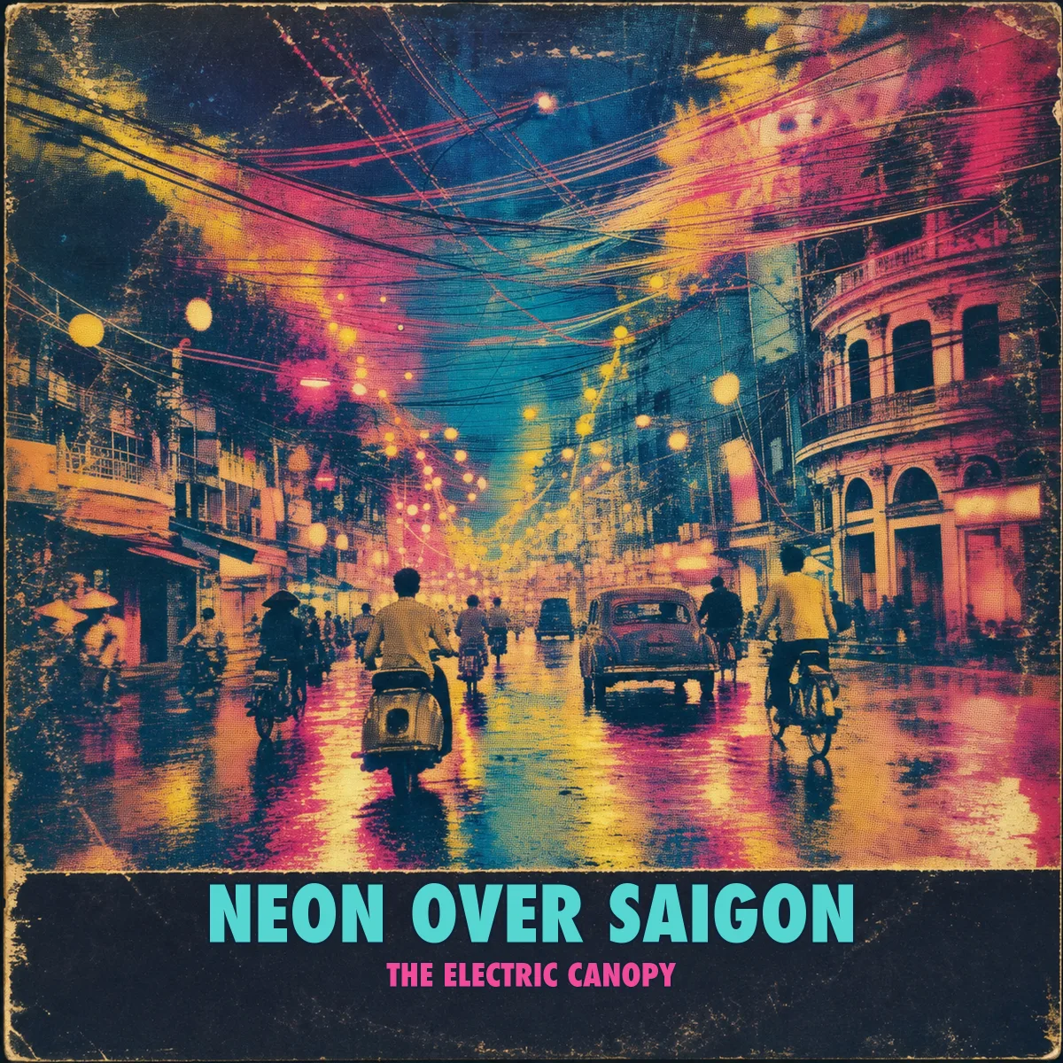Neon Over Saigon by The Electric Canopy, sleeve