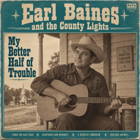 My Better Half of Trouble by Earl Baines and the County Lights, front cover
